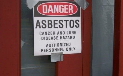 DANGER Asbestos sign